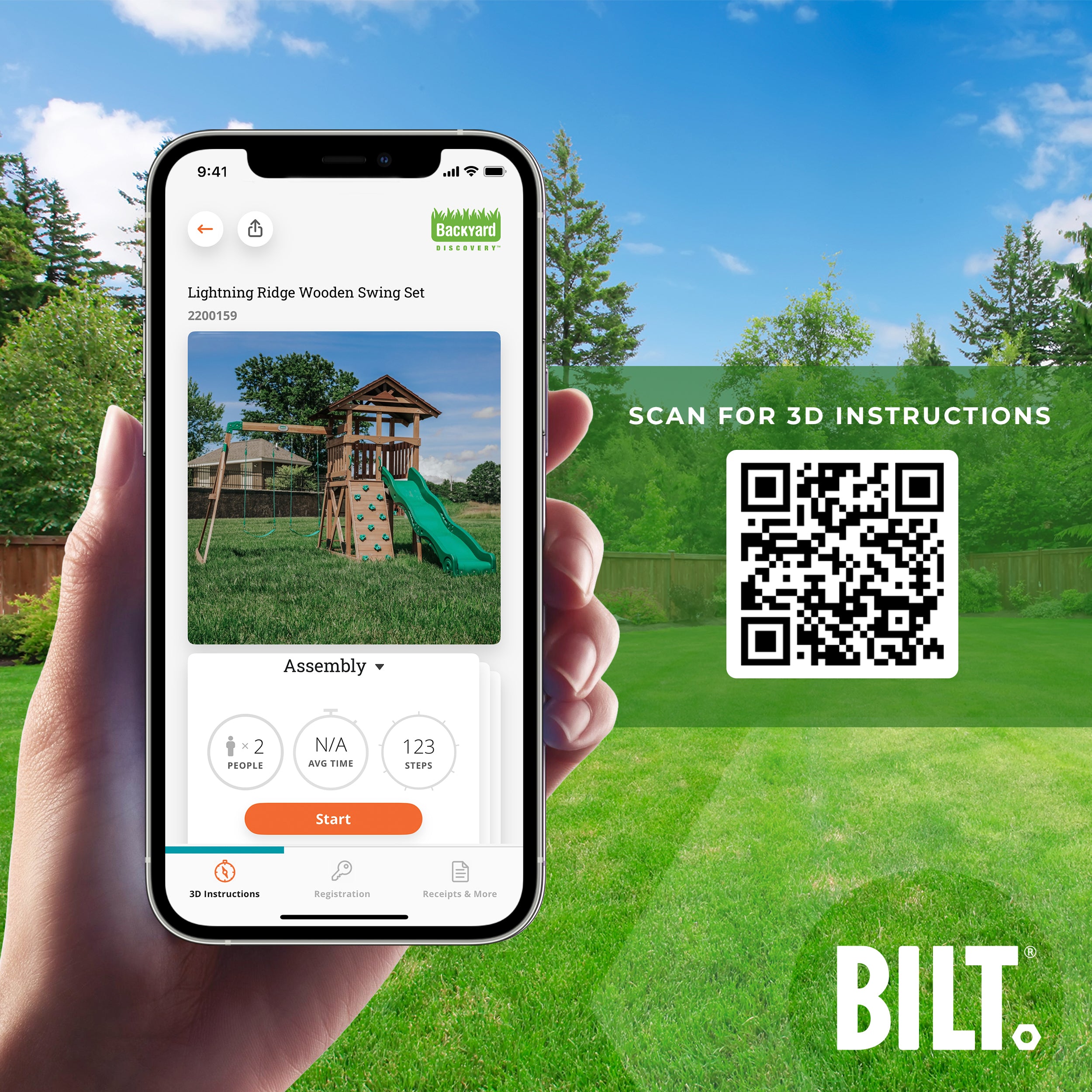 Lightning Ridge Wooden Climbing Frame and Swing Set