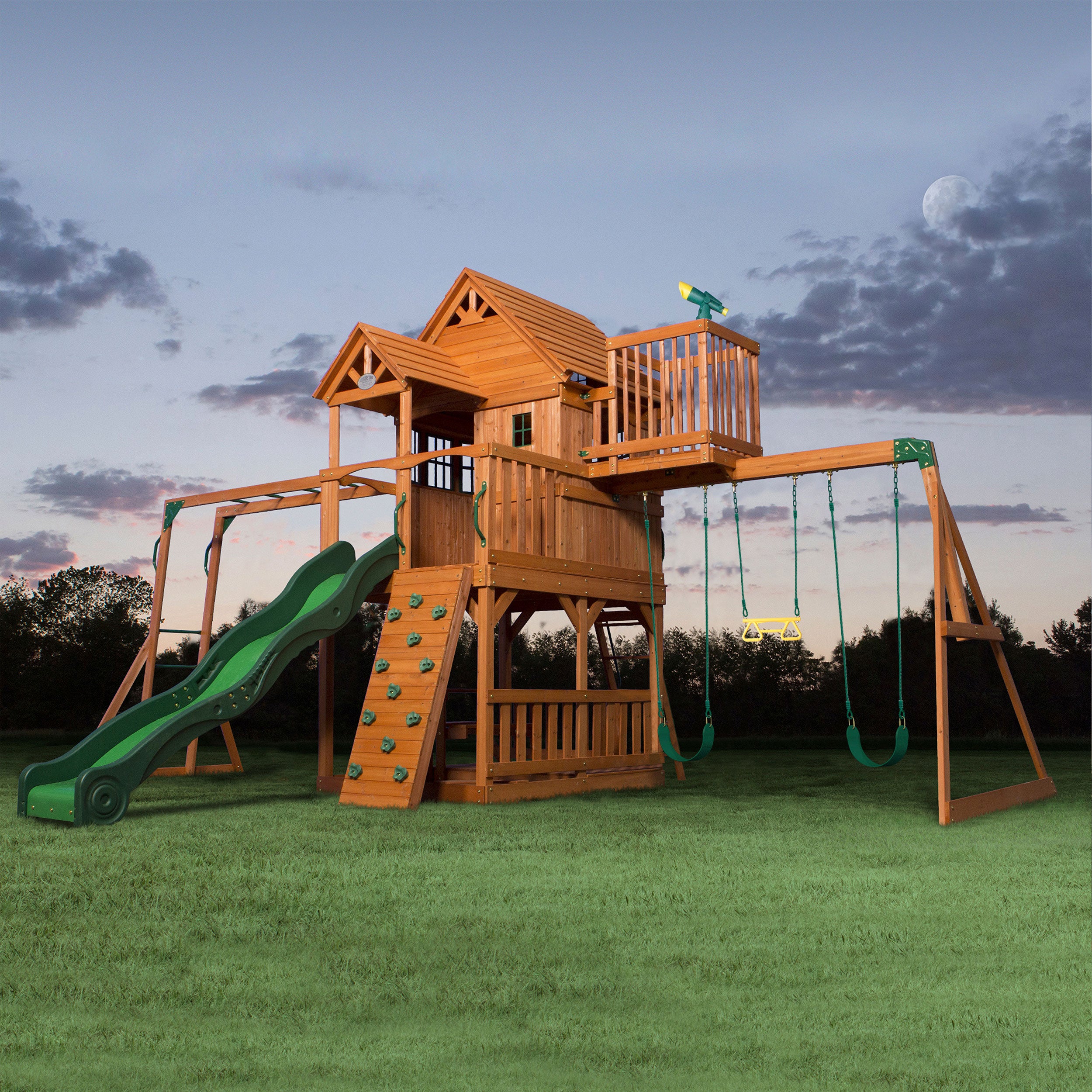 Skyfort II Swing Set and Climbing Frame