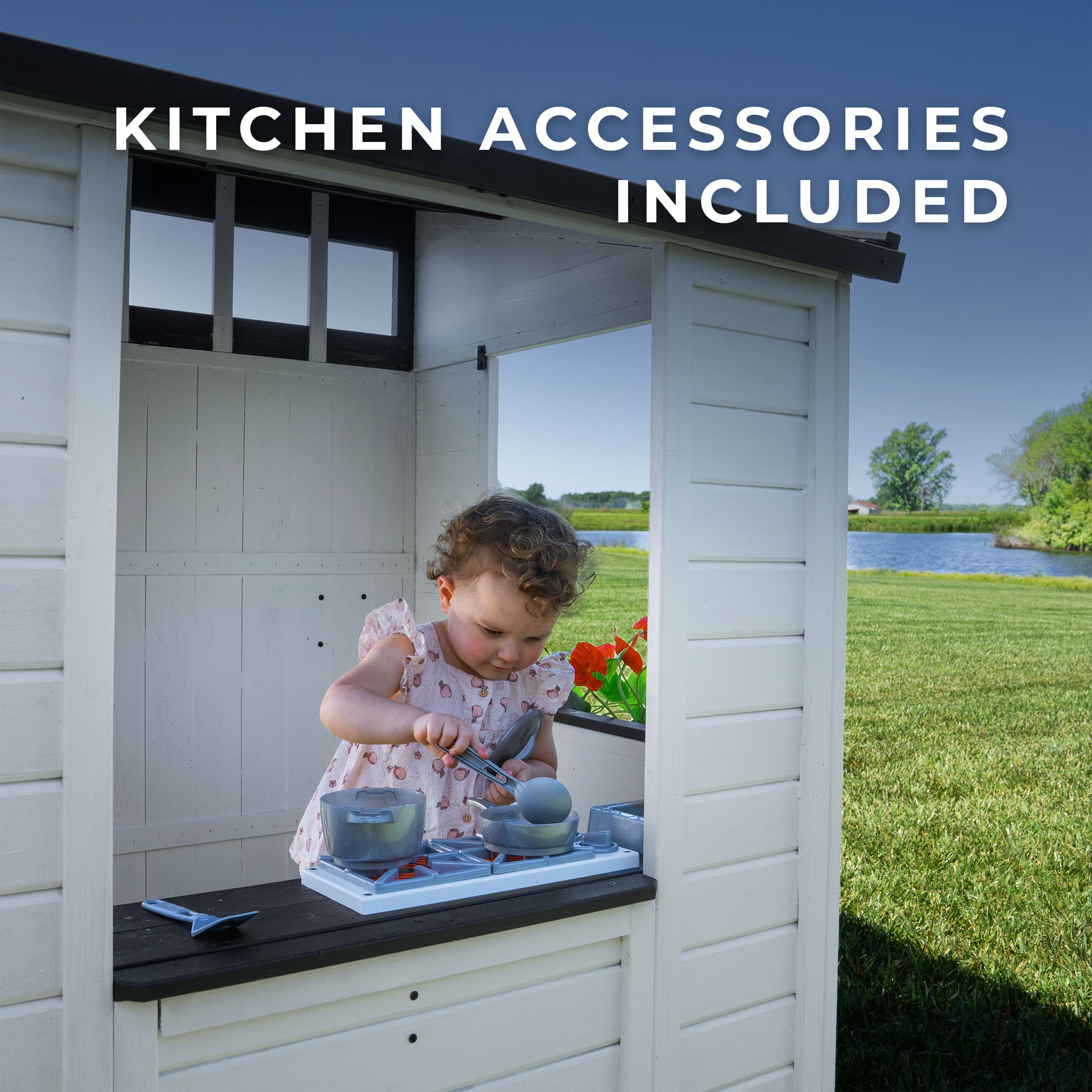 Caraway Cottage Playhouse - White