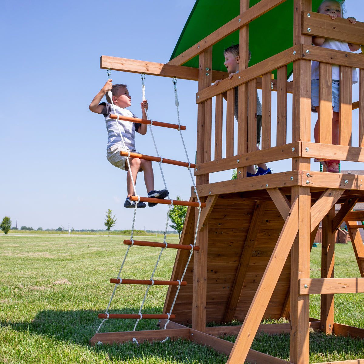 Grayson Peak Swing Set and Climbing Frame