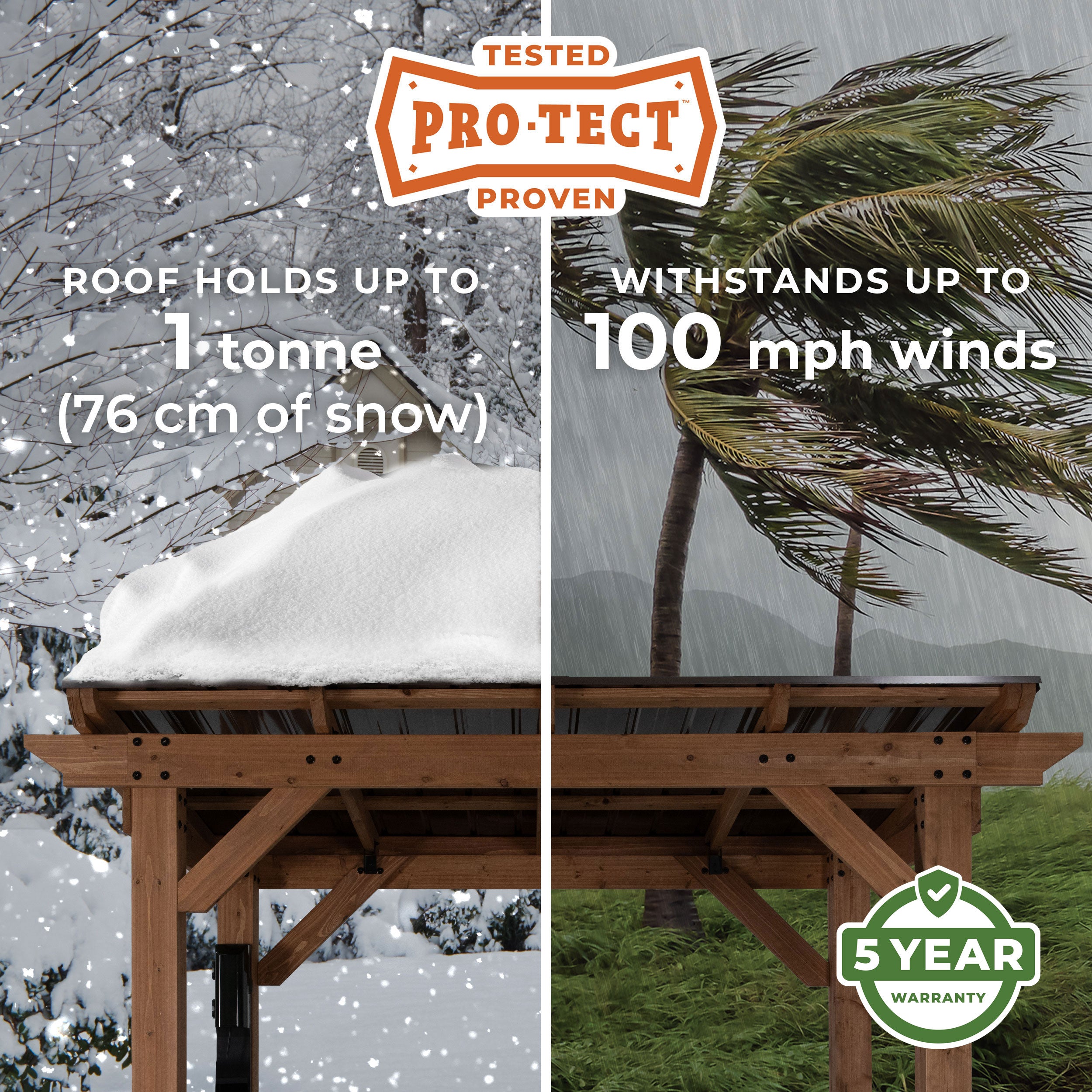 2.6m x 1.6m (9ft x 5ft) Saxony Grill/BBQ Gazebo