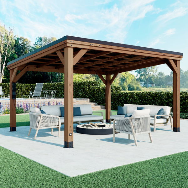 4.4m x 3.7m (14ft x 12ft) Arcadia Gazebo
