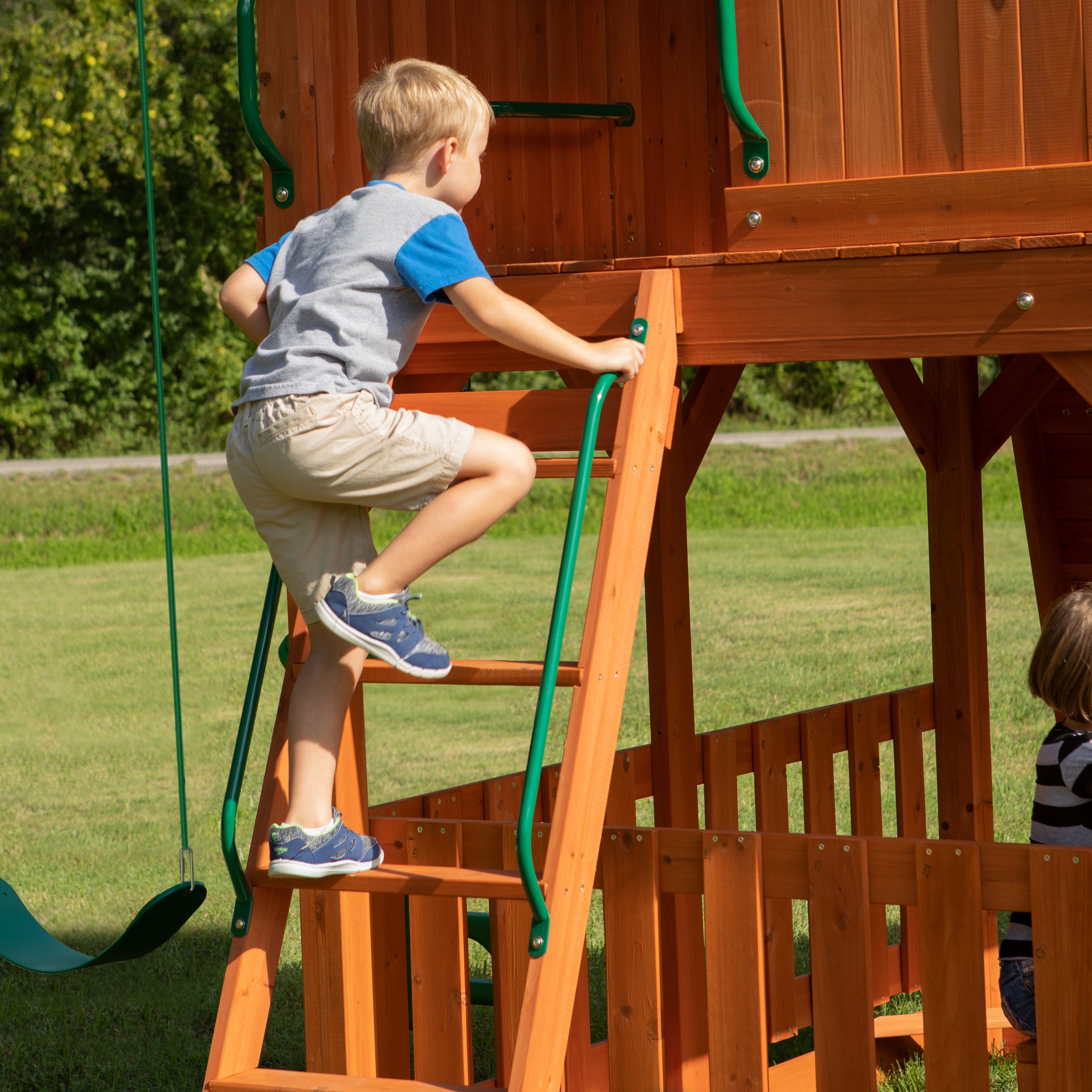 Skyfort II Swing Set and Climbing Frame