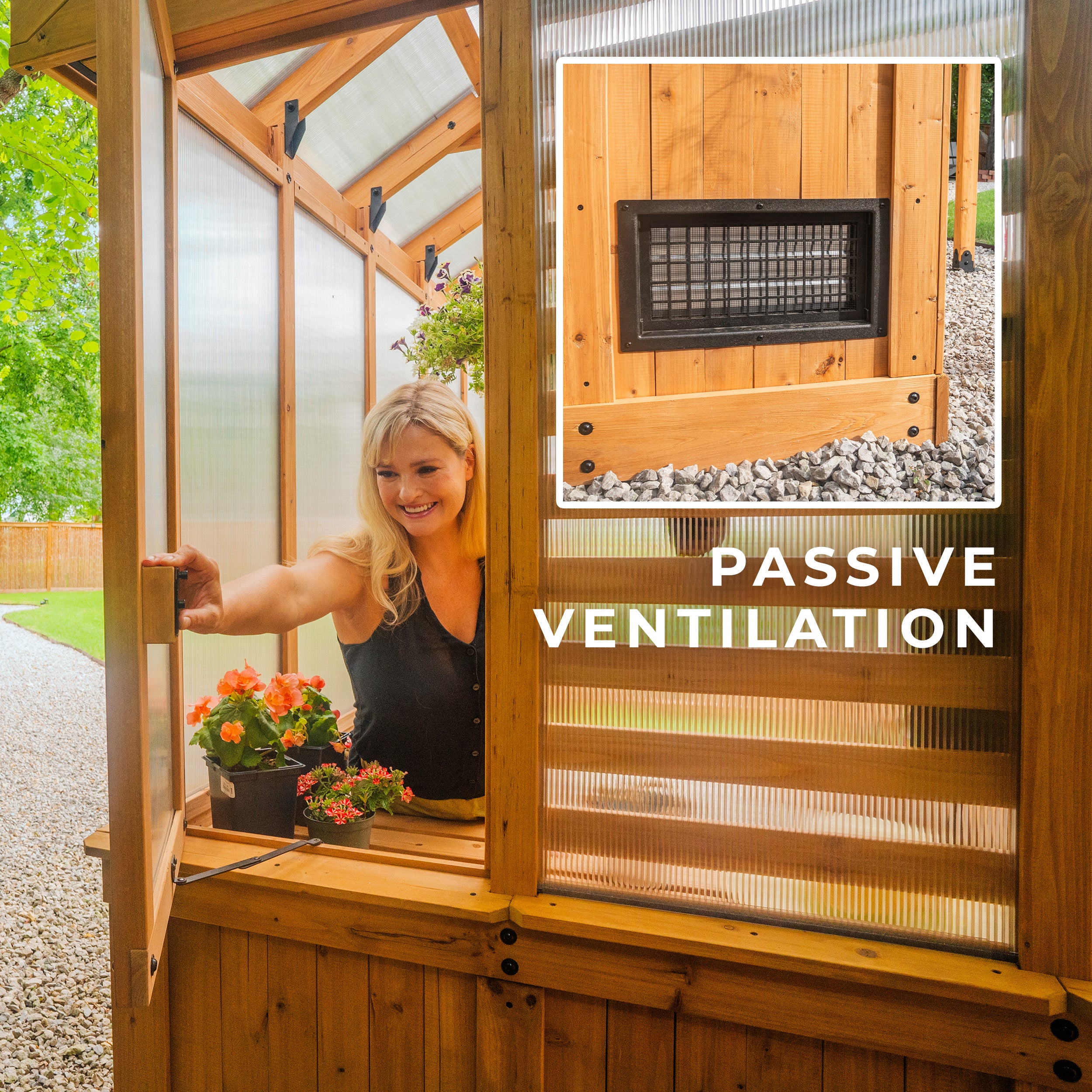 2.9m x 1.8m (9ft x 6ft) Bellerose Greenhouse