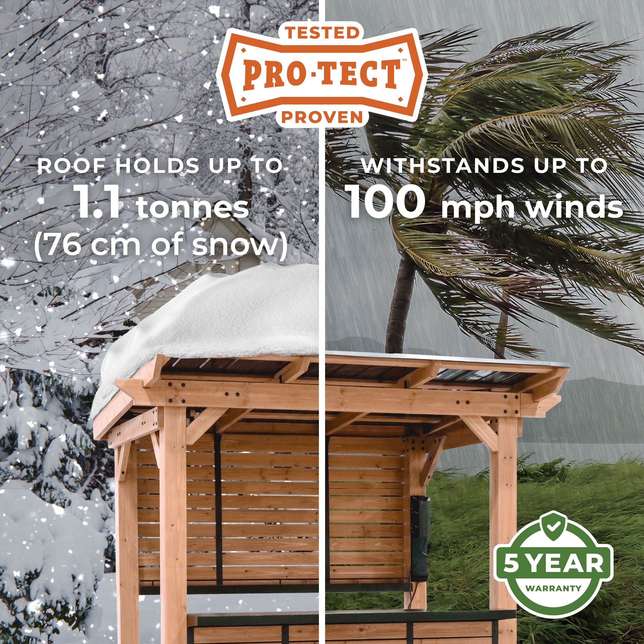 2.6m x 1.9m (8ft x 6ft) Cedar Springs Outdoor Bar