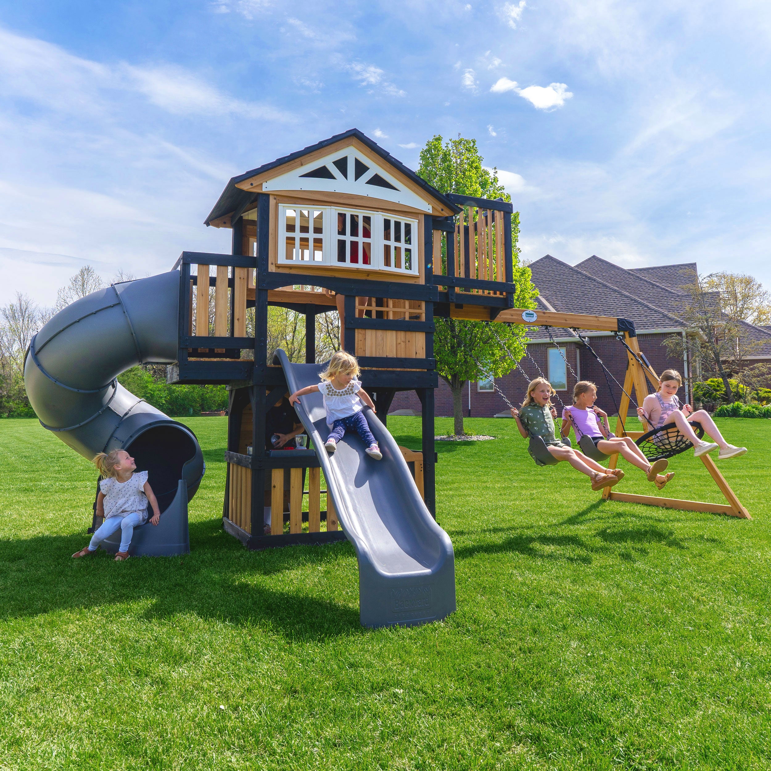 Magnolia Falls Swing Set and Climbing Frame