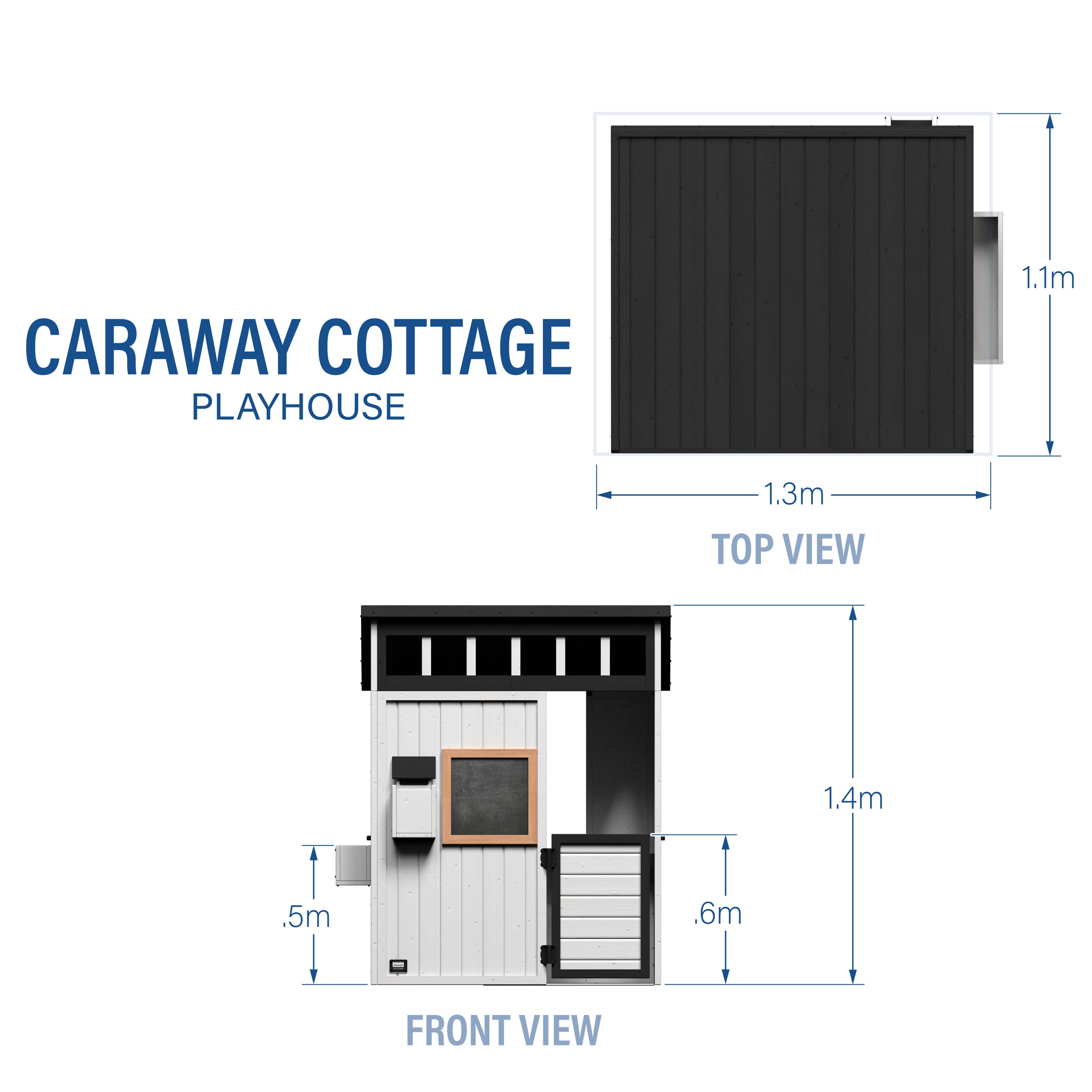 Caraway Cottage Playhouse - White