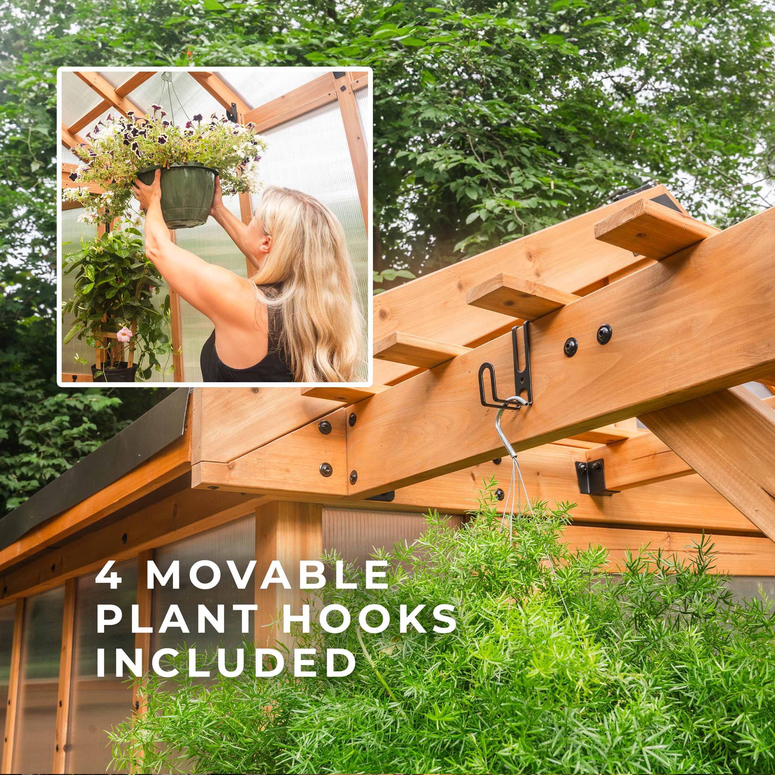 2.9m x 1.8m (9ft x 6ft) Bellerose Greenhouse