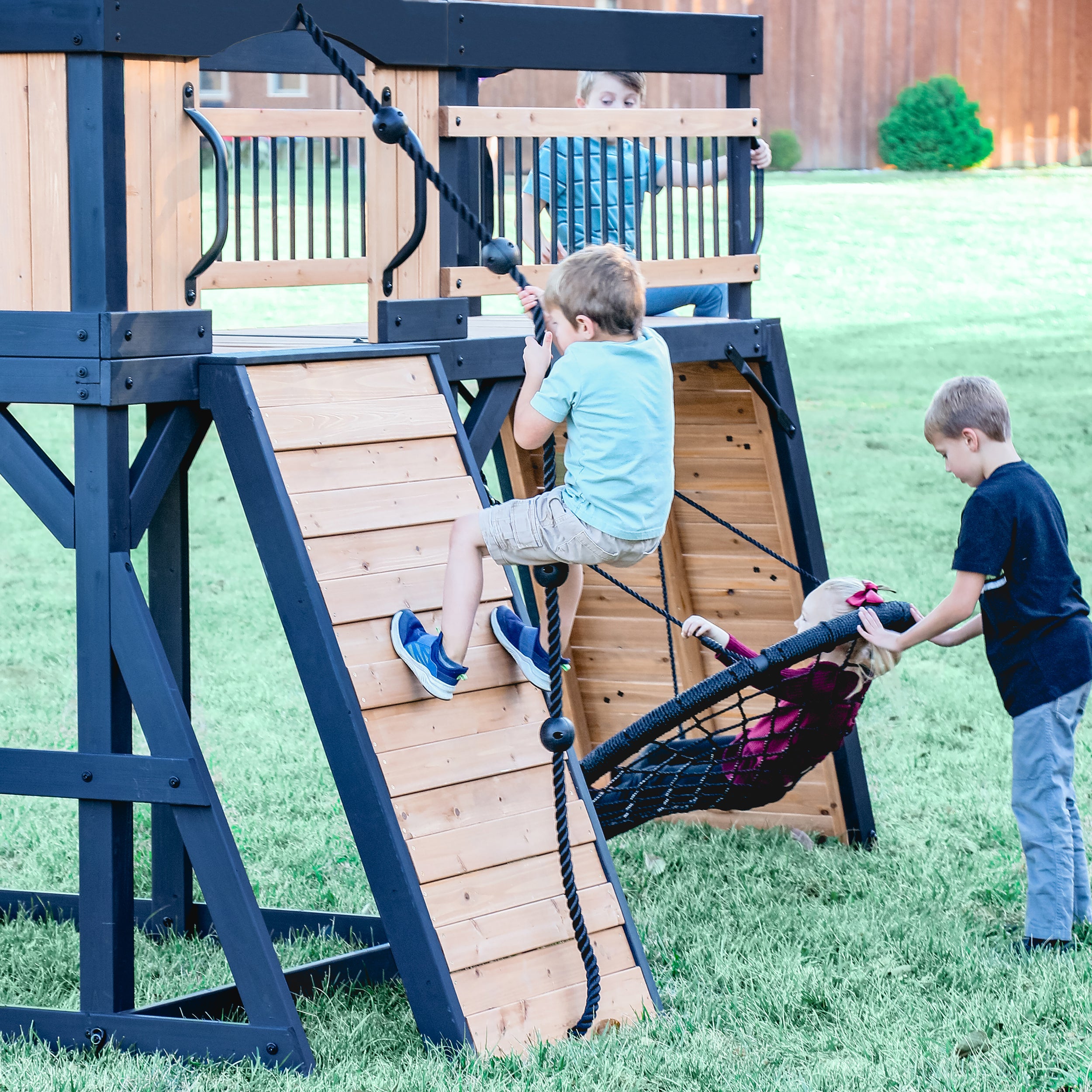 Timber Crossing Swing Set and Climbing Frame