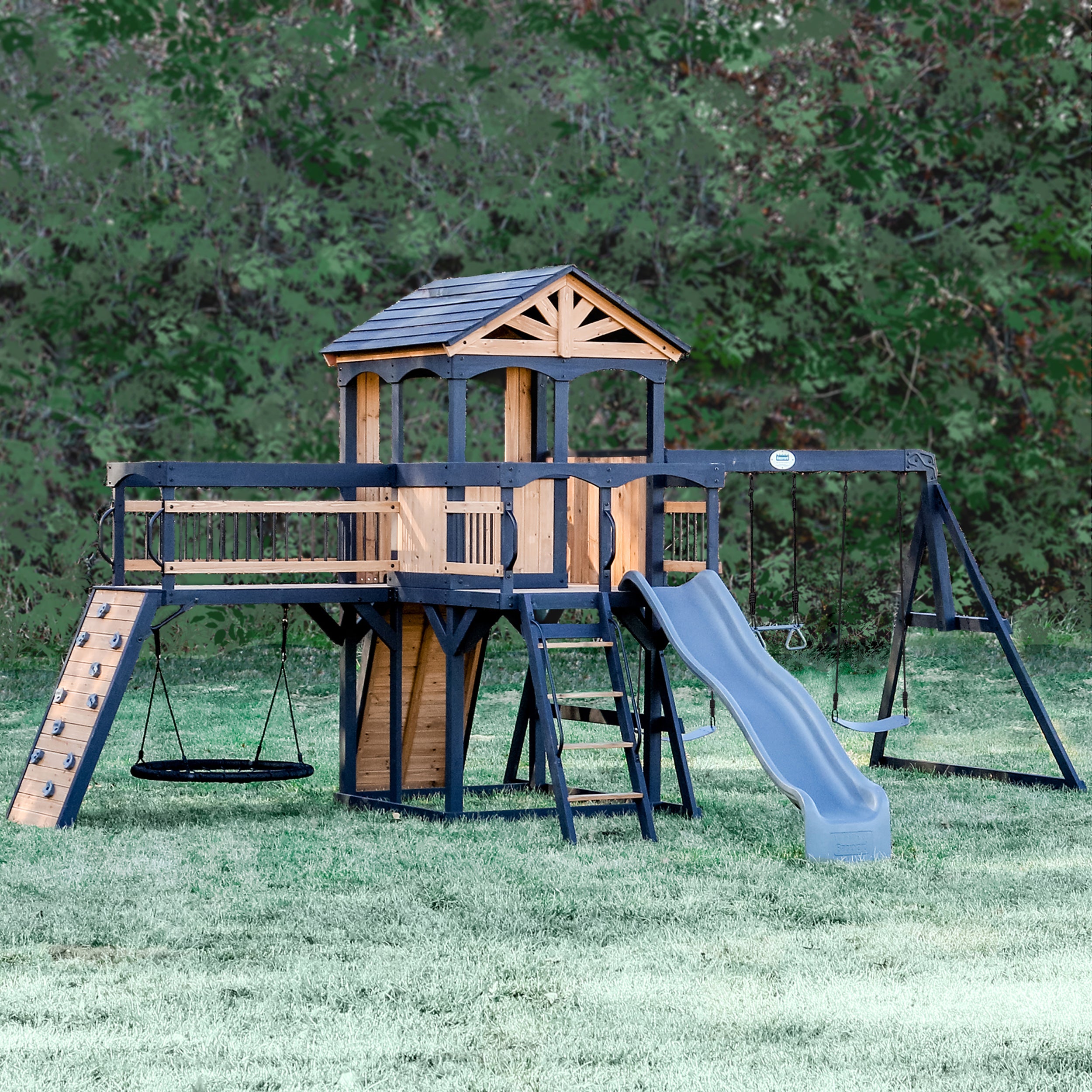 Timber Crossing Swing Set and Climbing Frame