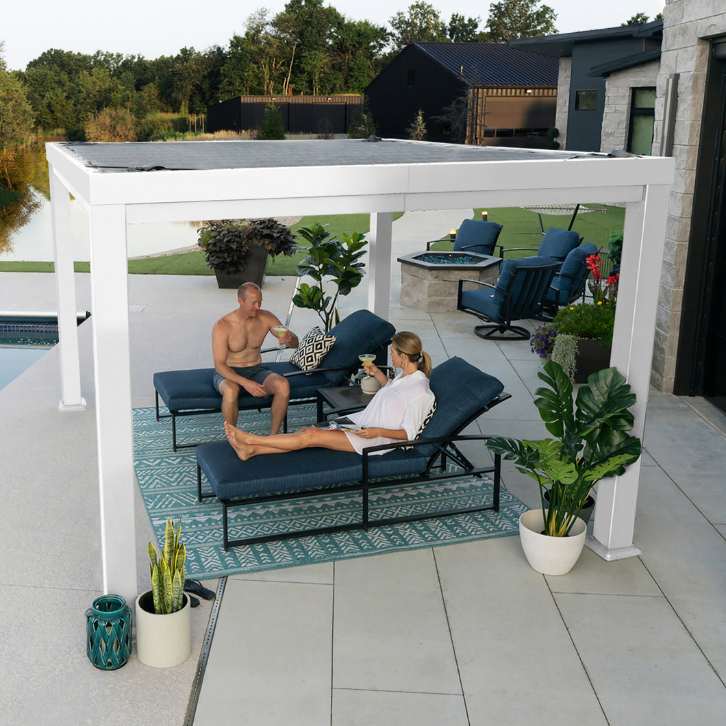 3m x 3.6m x 2.3m Windham Modern Steel Pergola