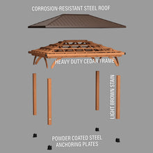 Load image into Gallery viewer, 4.3m x 3m Barrington Gazebo (14 x 10) Exploded View
