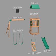 Load image into Gallery viewer, Buckley Hill Swing Set Exploded View
