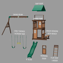 Load image into Gallery viewer, Lakewood Swing Set Exploded View
