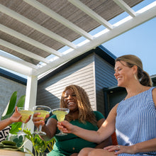 Load image into Gallery viewer, Windham Modern White Pergola for outdoor garden
