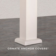 Load image into Gallery viewer, Ornate anchor covers - steel pergola
