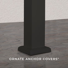 Load image into Gallery viewer, Ornate anchor covers for steel pergola
