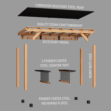 Load image into Gallery viewer, Saxony XL Grill Gazebo Exploded View
